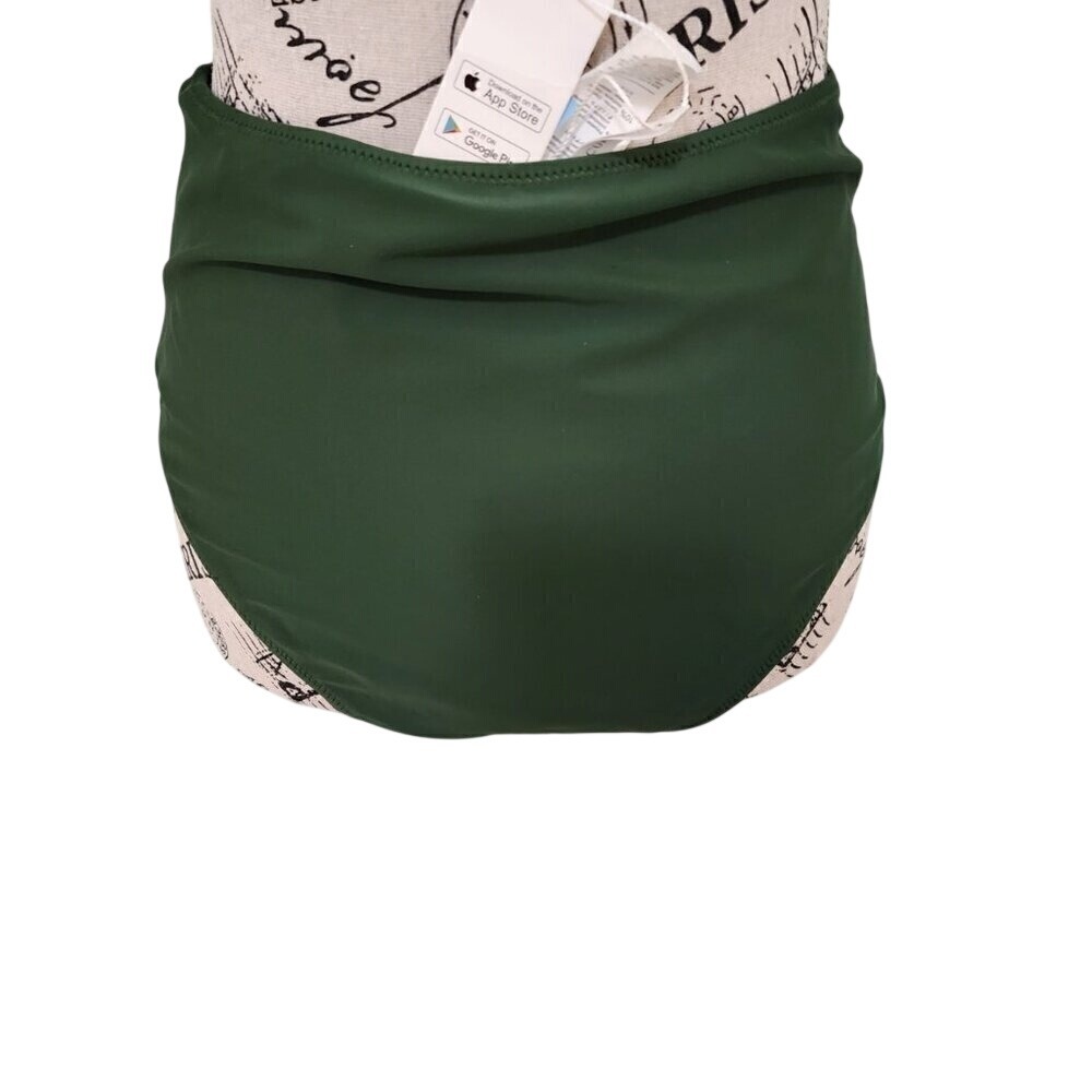 Cupshe High Waisted Green Bikini Bottom Women's Size L NWT Swim Separates - Picture 2 of 4